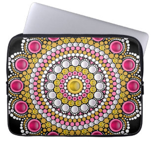 Personalized Custom Your Own Photo & Text Mandala  Laptop Sleeve