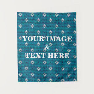 Personalized Custom Your Own Photo & Text Tapestry