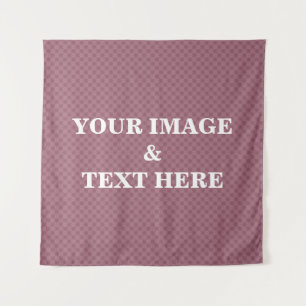 Personalized Custom Your Own Photo & Text Tapestry