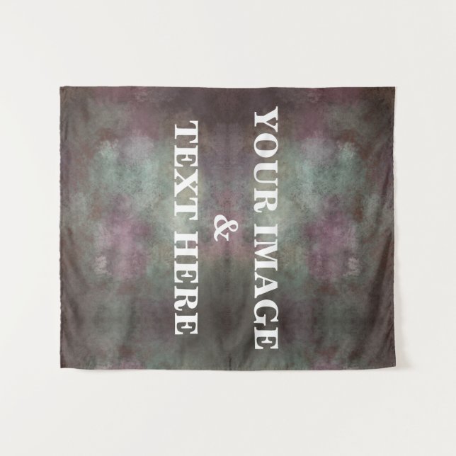Personalized Custom Your Own Photo & Text Tapestry (Front (Horizontal))