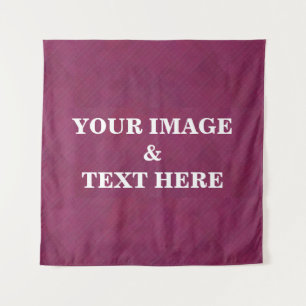 Personalized Custom Your Own Photo & Text Tapestry