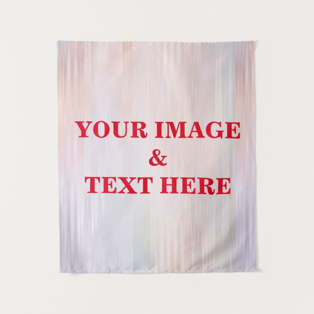 Personalized Custom Your Own Photo & Text Tapestry (Front)