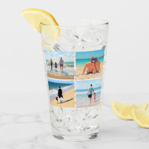 Personalized Custom Your Photo Collage Glass