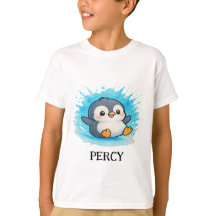 Personalized Cute Animal Tee - Kids T-Shirt Percy 