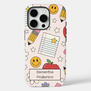 Personalized Cute Back to School   for Kids -  iPhone 16 Pro Case