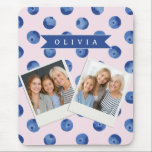Personalized Cute Blueberry Watercolor Gift Name Mouse Pad<br><div class="desc">With our Customized Blueberry Watercolor Collection, you can add a cheerful splash of color and individuality to daily life! These personalized pieces are meant to make anyone smile, whether you're shopping for yourself or looking for that ideal present. Every piece in the collection has a bright, hand-painted blueberry design in...</div>