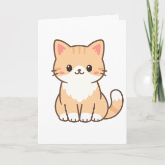 Personalized Cute Cat Gift – Custom Pet Name Minim Card