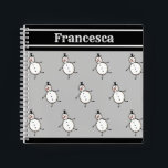 Personalized Cute Christmas Snowman Notebook<br><div class="desc">This personalized Christmas notepad features the Christmas Crew's Snowman Character.</div>