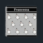 Personalized Cute Christmas Snowman Notebook<br><div class="desc">This personalized Christmas notepad features the Christmas Crew's Snowman Character.</div>