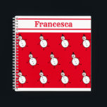 Personalized Cute Christmas Snowman Notebook<br><div class="desc">This personalized Christmas notepad features the Christmas Crew's Snowman Character.</div>