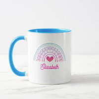 Personalized Cute Colorful Boho Rainbow