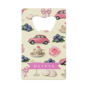 Personalized Cute Coquette Pink Cocktail Ribbon
