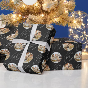 Personalized Cute Elegant Family Photo Christmas Wrapping Paper