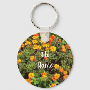 Personalized Cute floral Keychain