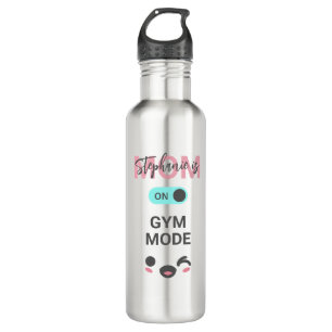 Personalized Cute Fun Mom is On Gym Mode 710 Ml Water Bottle