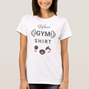 Personalized Cute Gym "Shirt" Dumbbells T-Shirt