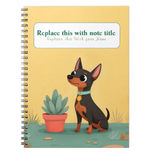 Personalized Cute Kawaii Dog Notebook