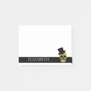 Personalized Cute Mexican Sugar Skull Halloween Po Post-it Notes