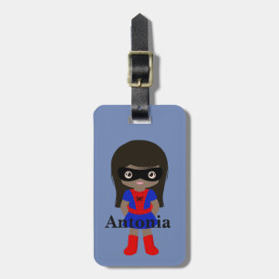 Personalized Cute Mini Spidergirl Kids luggage tag