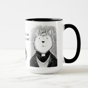Personalized Cute Minister's Cat Mug