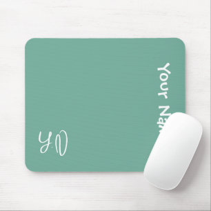 Personalized Cute Mouse Pad – Name & Initials Gift