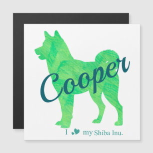 Personalized Cute Pastel Green Shiba Inu - Dog