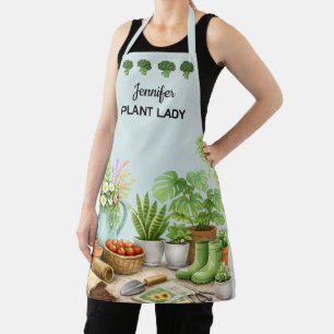 Personalized cute Plant Lady garden Apron
