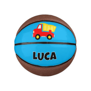 Personalized cute red toy lorry dump truck kid's mini basketball