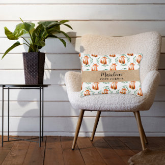Personalized Cute woodland Fox nursery decor Decorative Cushion