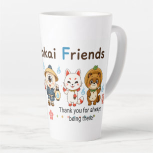 Personalized Cute Yokai Friends Mug Custom Name