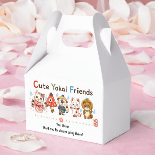 Personalized Cute Yokai Friends Mug Custom Name Favour Box