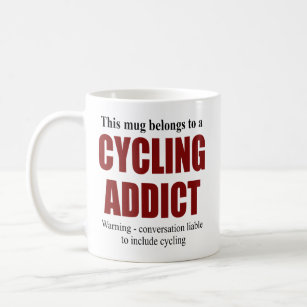 Personalized Cycling Cyclist Message On Rear Funny Coffee Mug