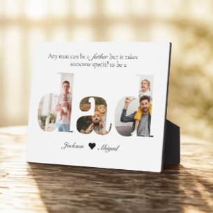 Personalized Dad Photo Collage Gift For Dad Plaque