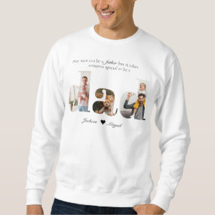 Personalized Dad Photo Collage Gift For Dad Sweatshirt