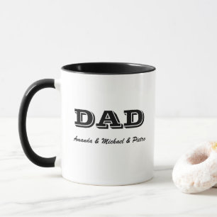 Personalized Dad With Kids Names  Mug