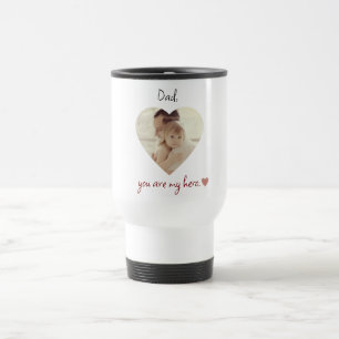 Personalized Dad You Are My Hero Travel Mug