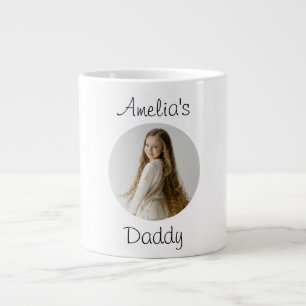 Personalized Daddy Gift – Custom Child Face - Large Coffee Mug