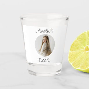 Personalized Daddy Gift – Custom Child Face -  Shot Glass