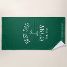 Personalized Dad's Beach Towel