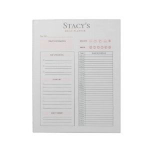 Personalized Daily Planner Notepad