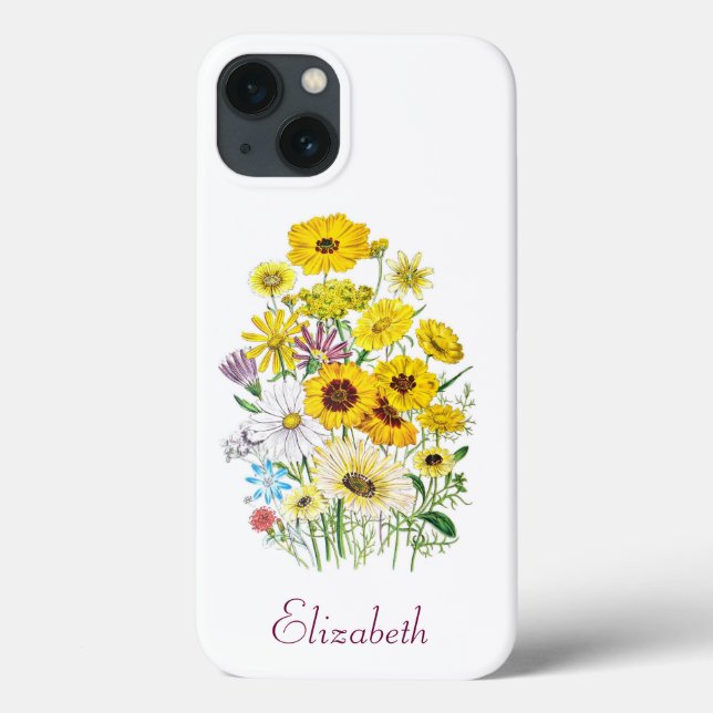 Personalized Daisies Case-Mate iPhone Case (Back)