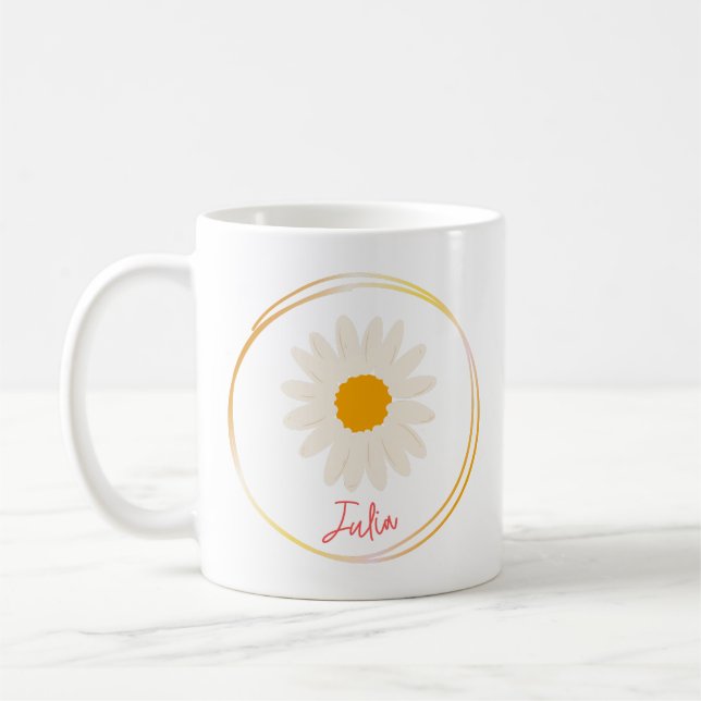 Personalized Daisy Mug Gift   (Left)
