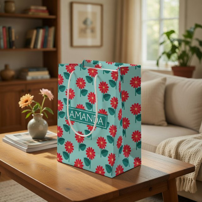 Personalized Daisy Pattern Gift Bag (Creator Uploaded)