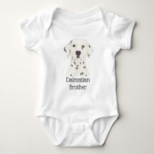 Personalized Dalmatian Dog Baby Bodysuit