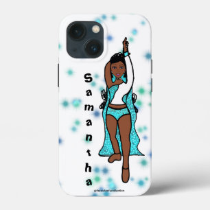 Personalized Dancer iPhone  /iPad case Aqua Cape