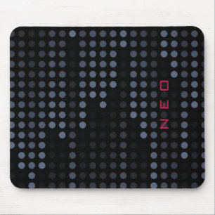 Personalized Dark Polka Dots Matrix patterned Mouse Pad