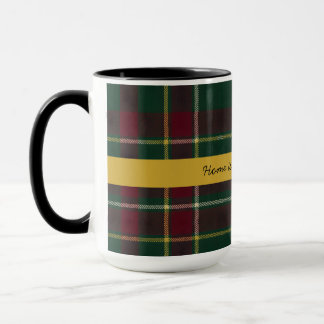 Personalized Dark Tartan Plaid Custom Quote | Scot Mug