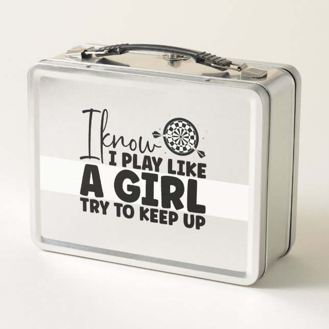 Personalized Dart  Metal Lunch Box (Back)