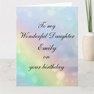 Personalized Daughter Birthday Card