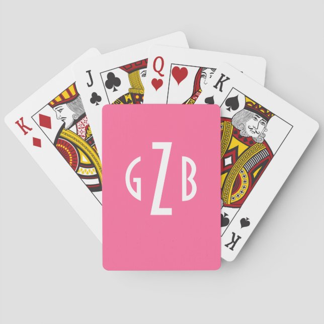 Personalized Deck of Monogrammed Playing Cards (Back)